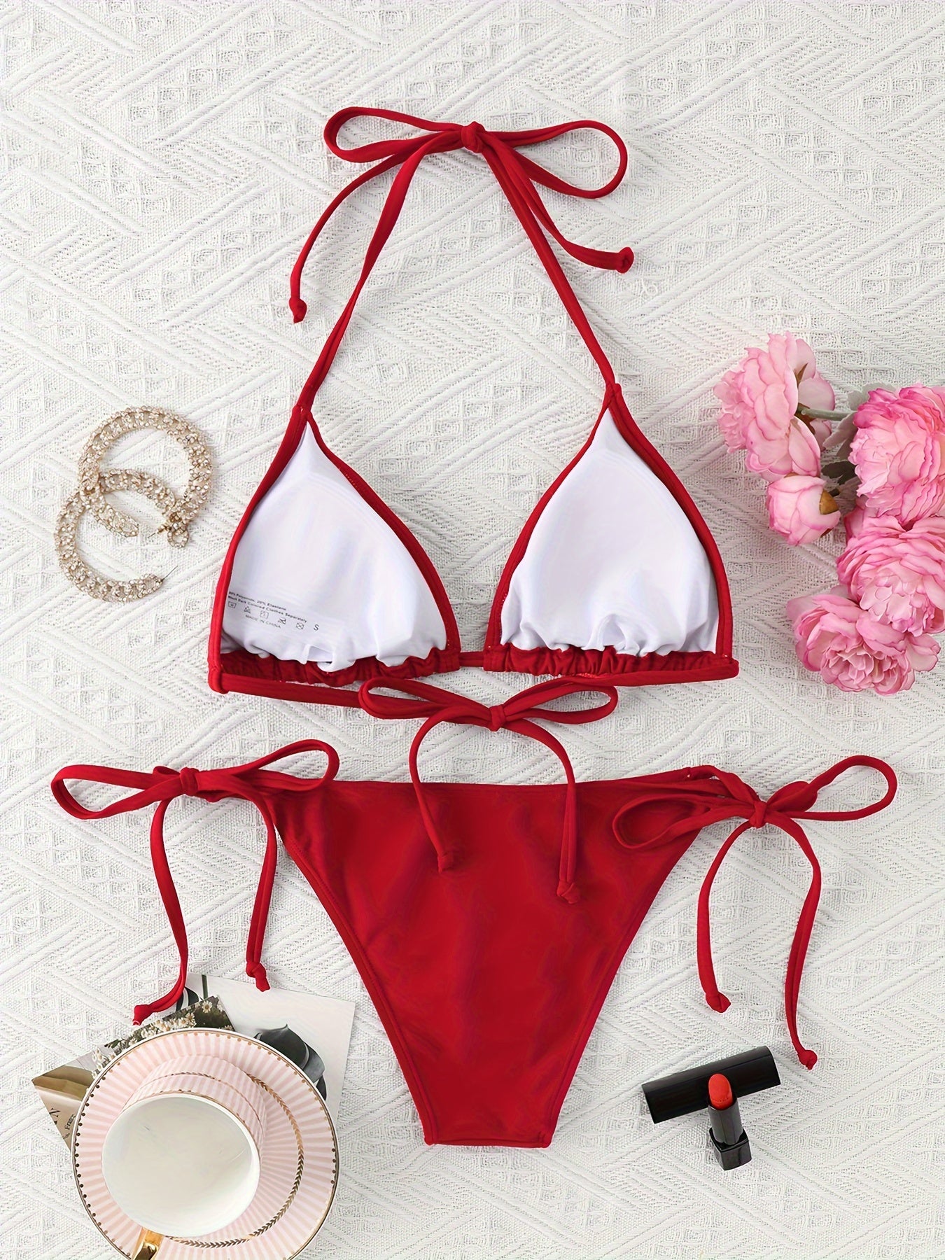 2026 New Women's Bikini Set - High-Stretch Two-Piece Swimsuit, Trending Sculpting Beachwear for Summer Vacation & Poolside Style