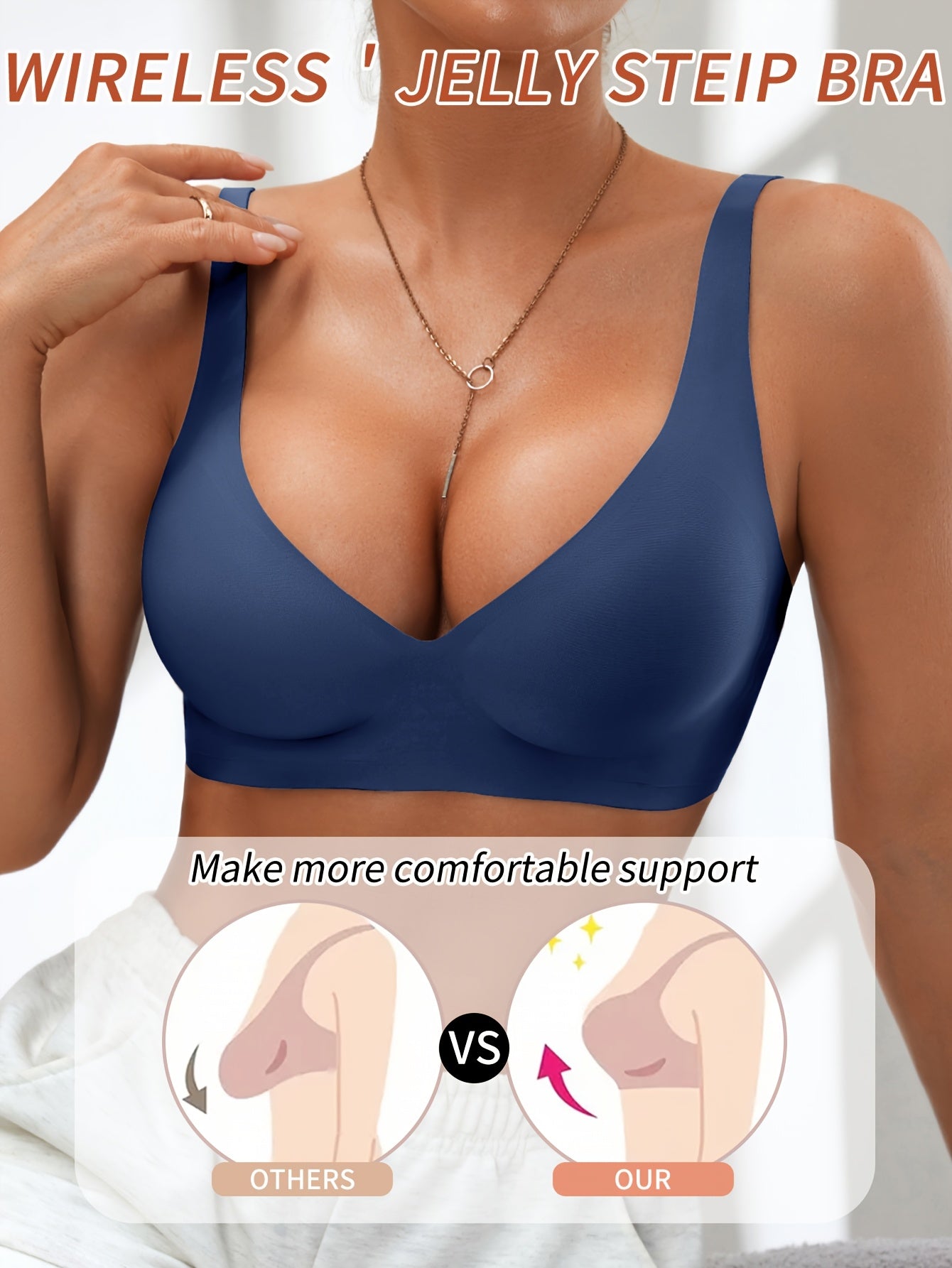 2026 New Sexy & Comfortable Jelly Bra - High-Quality Wireless Push-Up Bralette