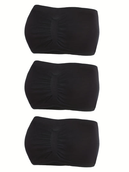 2026 New Non-Slip Strapless Cleavage-Enhancing Bra Set - 3-Piece Anti-Slip Multi-Way Bra Collection for Seamless Support