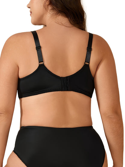 2026 New Women's Plus Size Lace Thin Bottom Underwire Shaping Bra - Elegant High-Support Lingerie