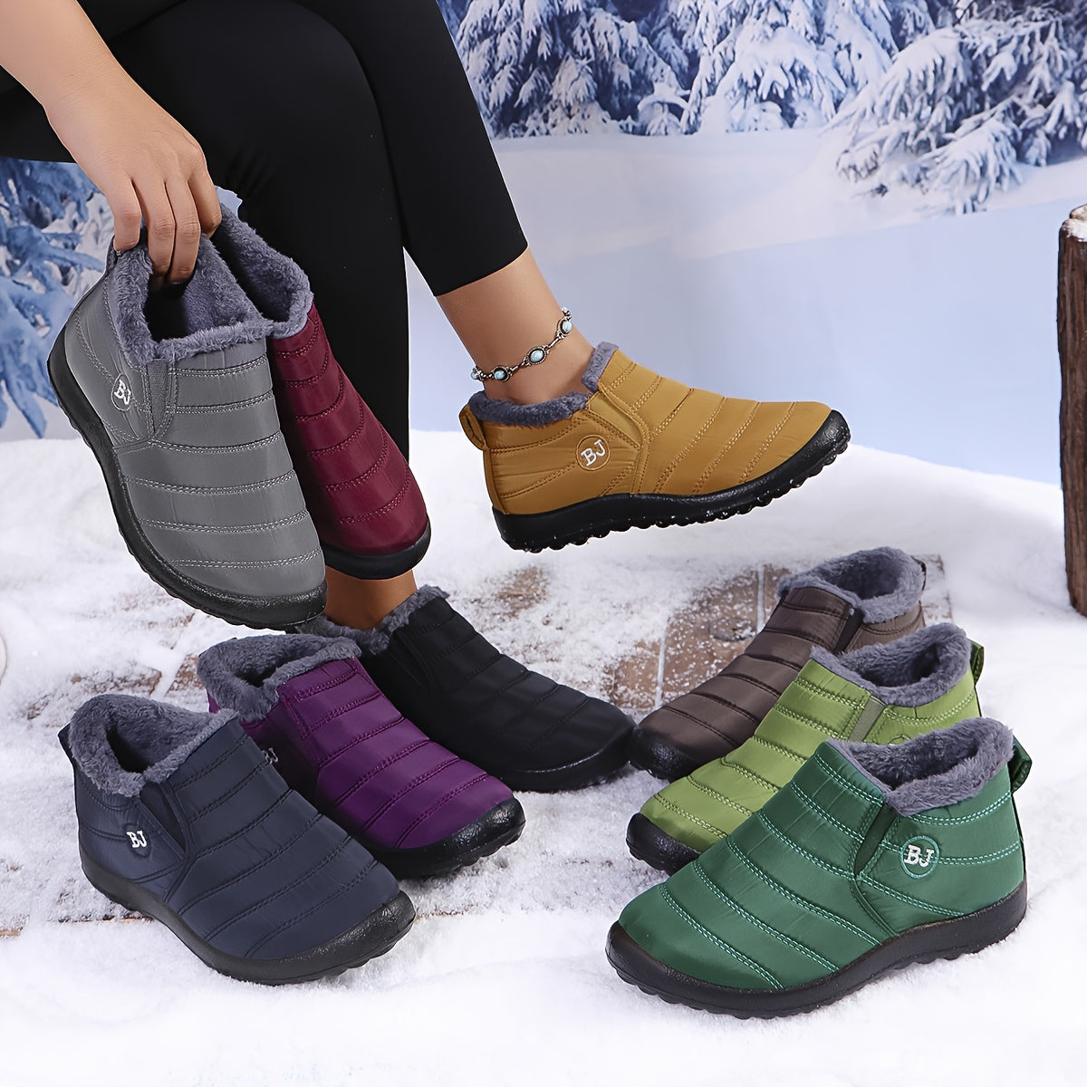 2026 New Super Cozy Winter Trekking Boots - Arctic-Level Insulation & Slip-Resistant Thick Bottom