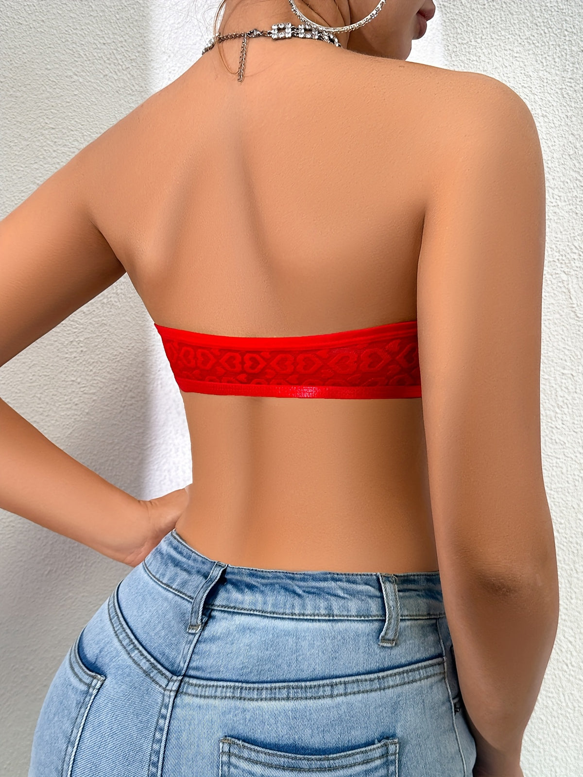 2026 New Pure Desire Front-Row Buckle Strapless Wrap Bra - One-Piece Seamless Long-Line Bandeau