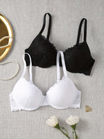 2026 New Sexy Lace Underwire Push-Up Bra Set - Comfortable 2-Piece Lingerie Collection, Elegant Support & Lift for Women